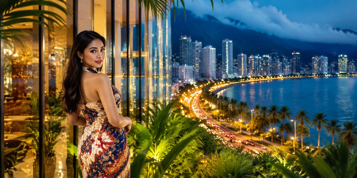 Suasana platform kasino hiburan Penang dengan motif batik tempatan